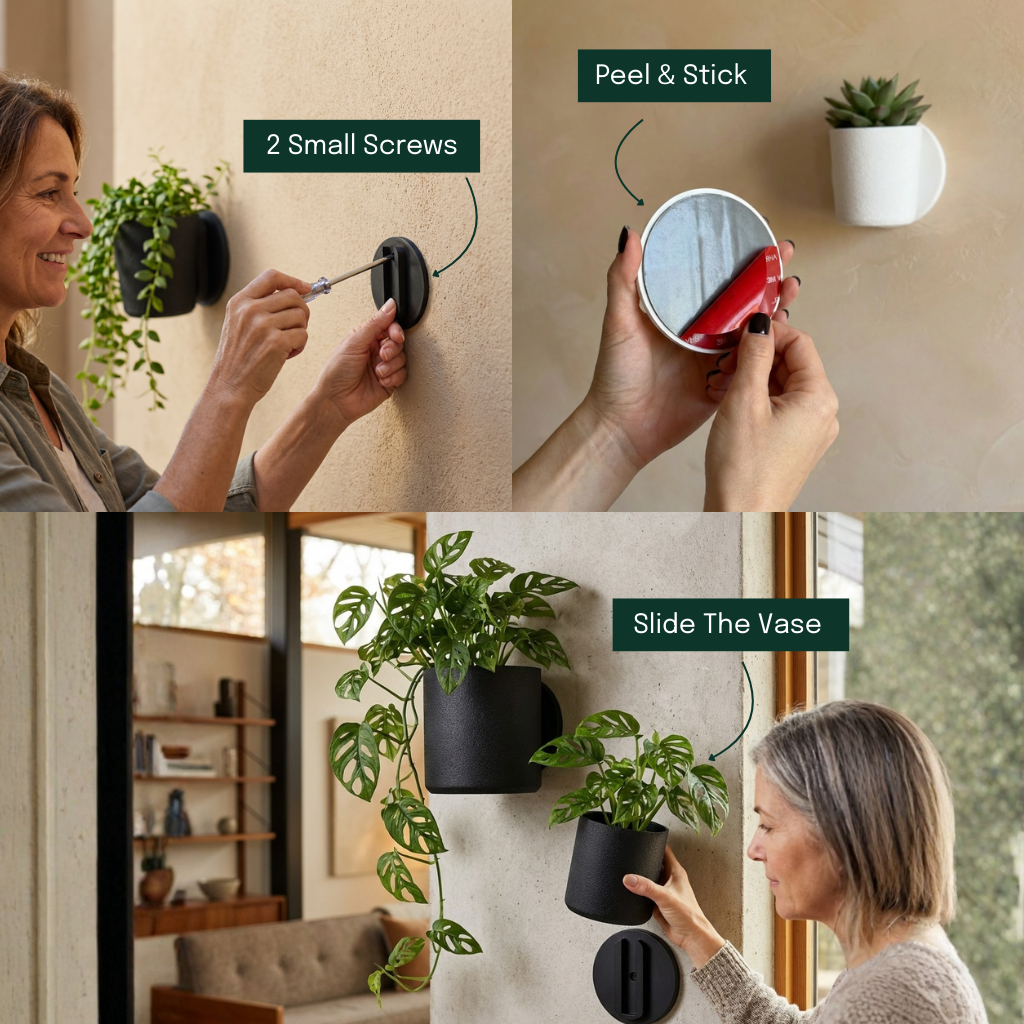 Raw Wall Planters Bundle (Small + Large)