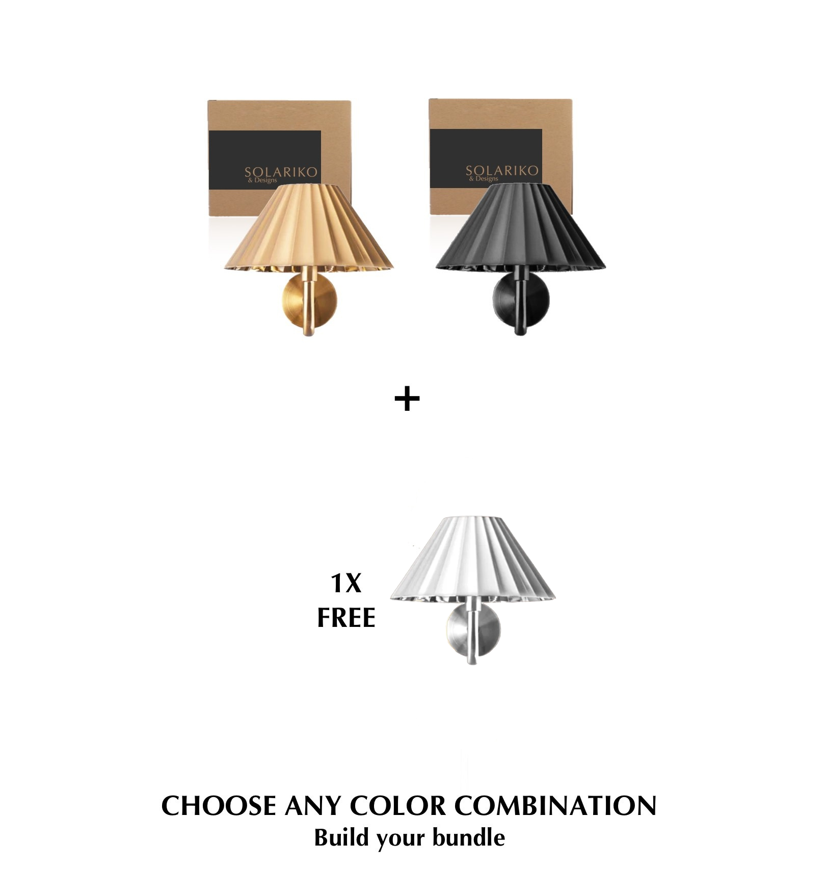 2 Amalfi Sconce + 1 FREE Amalfi Sconce