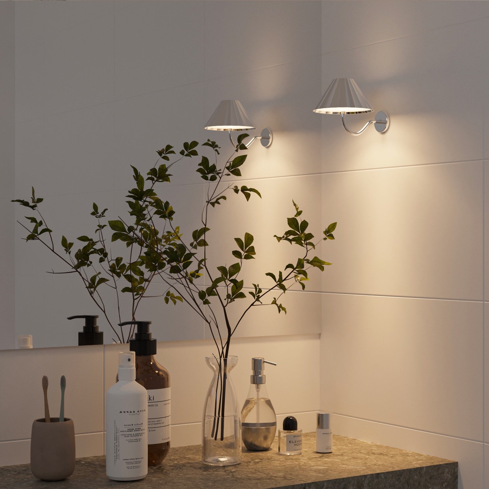 Amalfi Wall - Chrome