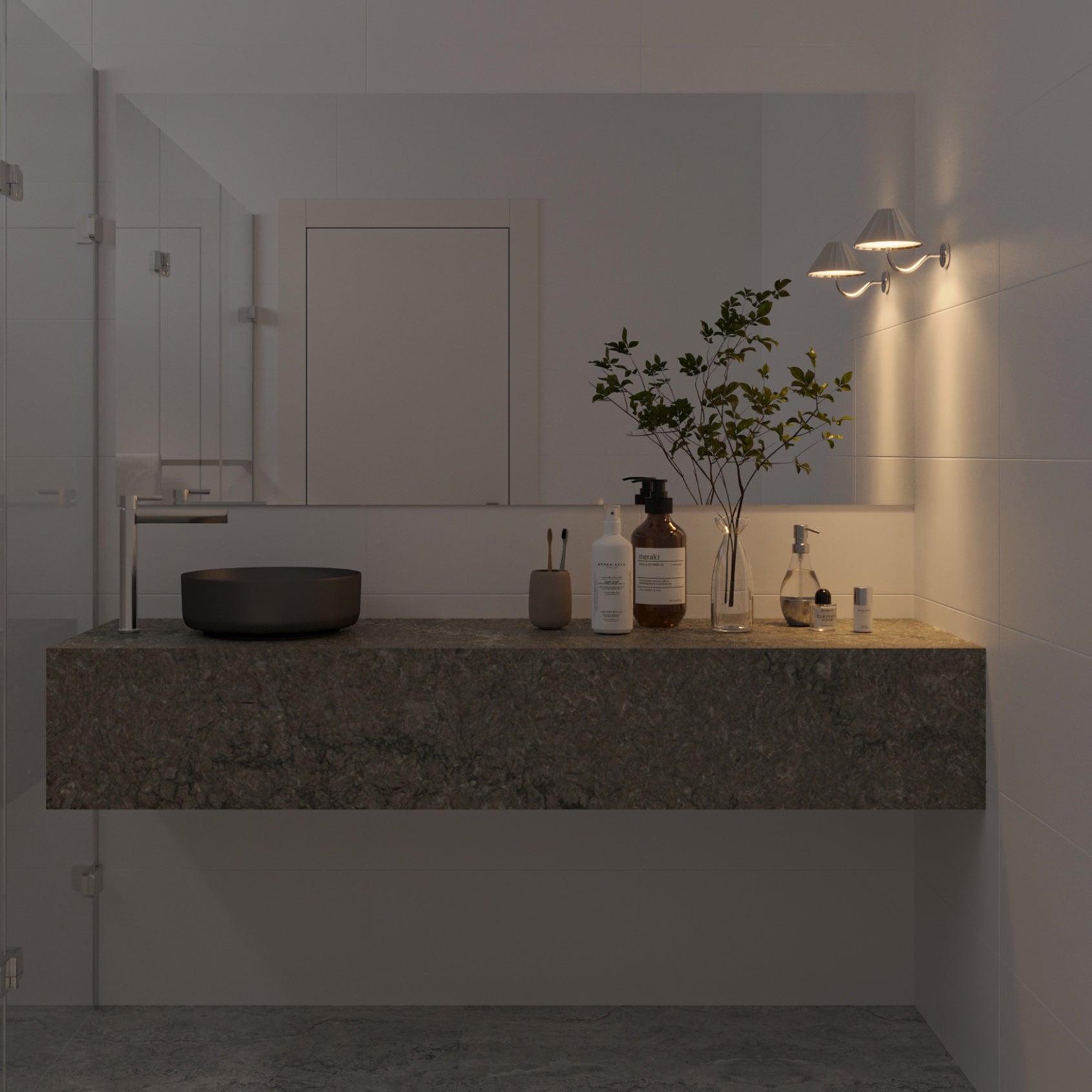 Amalfi Wall - Chrome