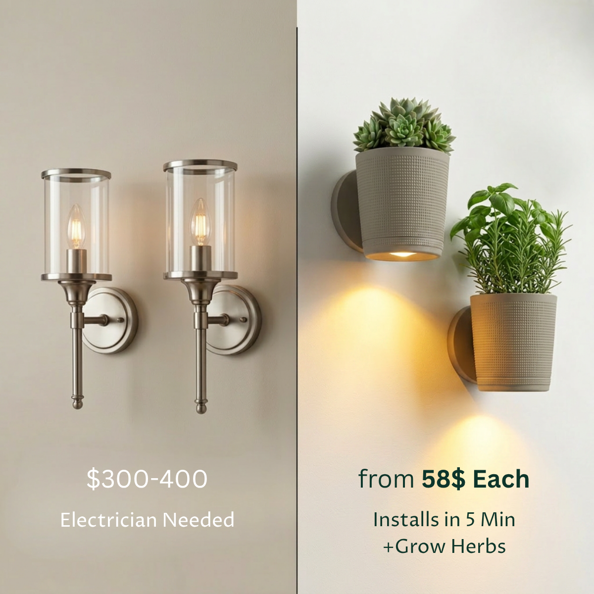 Sconce Planters Bundle